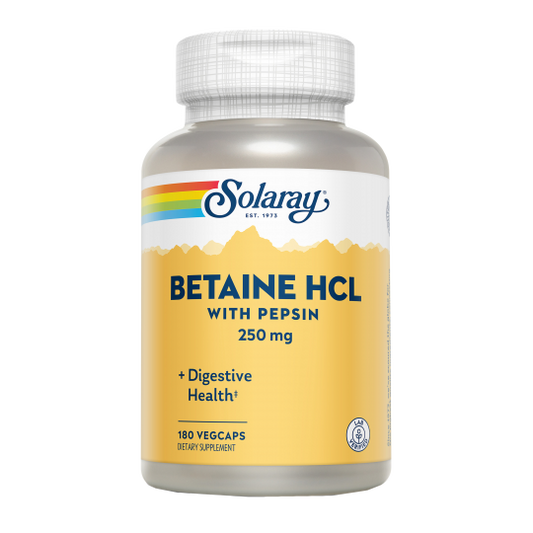 BETAINA HCL CON PEPSIN 250MG - 180 CAPSULAS