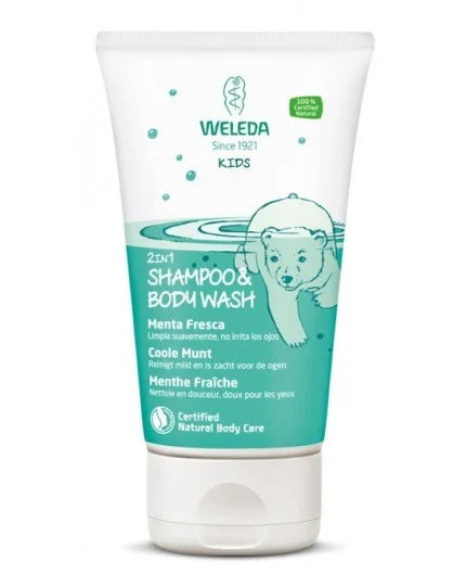 Champú y Gel 2 en 1 Kids Menta Fresca