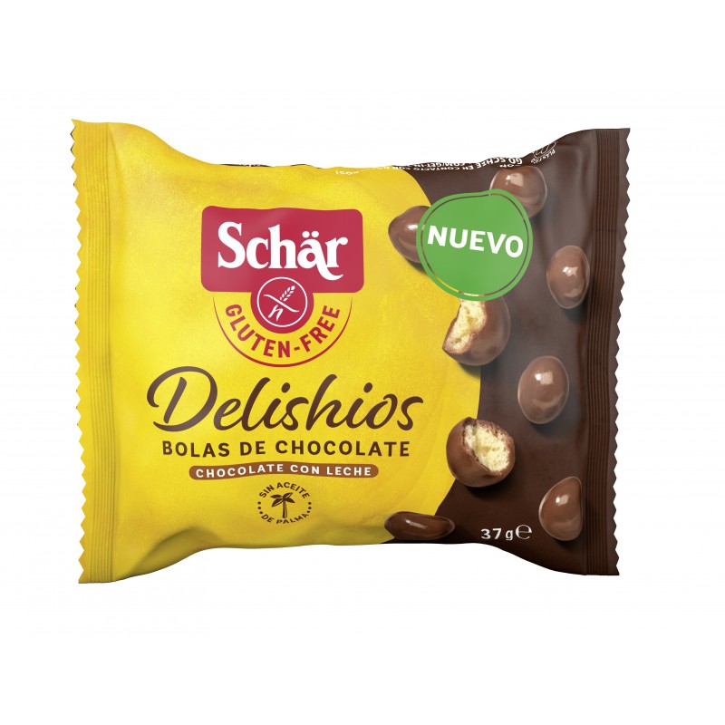 DELISHIOS BOLAS DE CHOCOLATE SIN GLUTEN - 37GR.