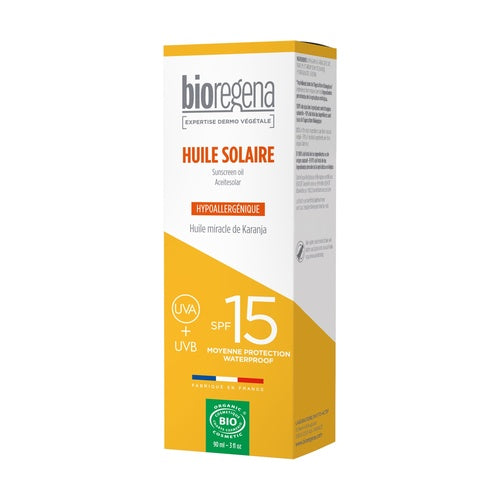 ACEITE SOLAR SPF15 HIPOALERGENICO BIO - 90ML.