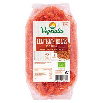 ESPIRALES DE LENTEJAS ROJAS SIN GLUTEN 250g