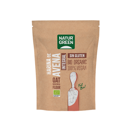 Naturgeen harina de avena integral 500 g bio