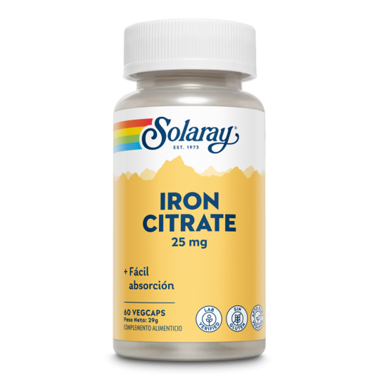 IRON CITRATE 25MG( HIERRO. - 60 CÁPSULAS