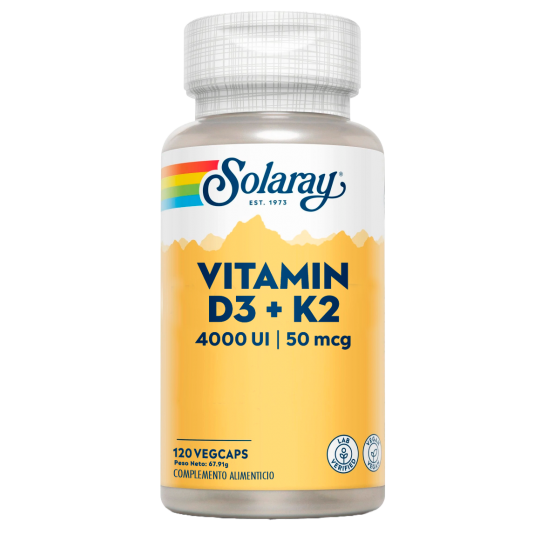 VITAMIN D3 Y K2 4000UI - 120 CAPSULAS