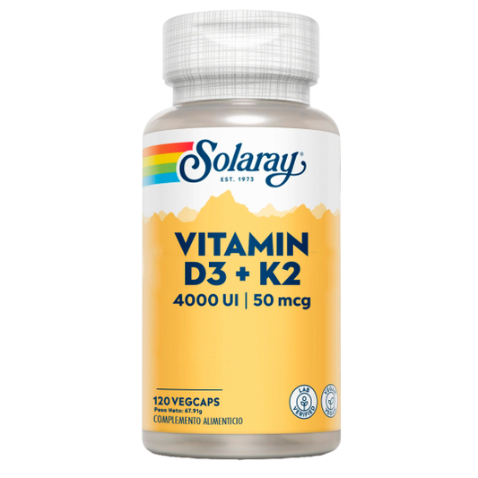 VITAMIN D3 Y K2 4000UI - 120 CAPSULAS