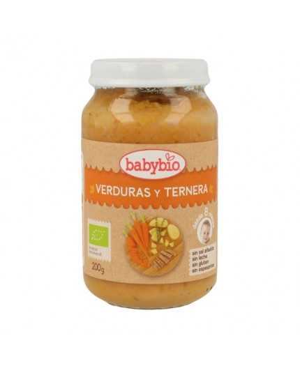 Potito de verduras con ternera 8meses 200gr. BIO