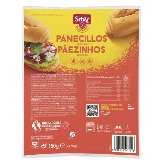 MINI BAGUETTE( PANECILLOS) SIN GLUTEN - 150GR.