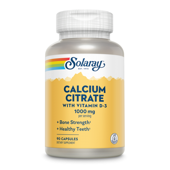 CALCIUM CITRATE 1000MG. CON VIT. D3 - 90 CAPSULAS