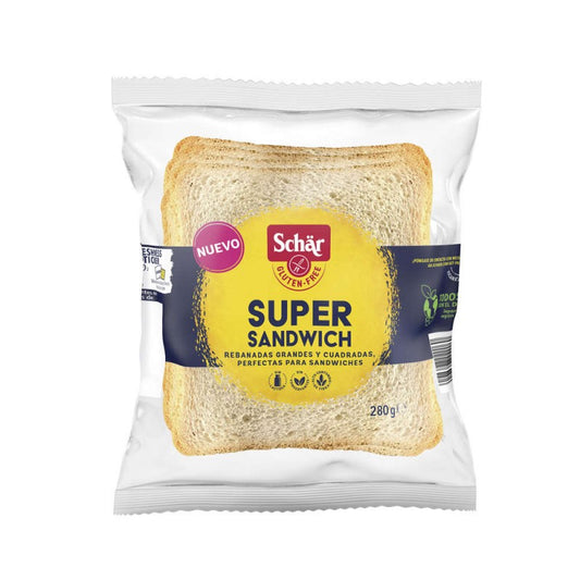 SUPER SANDWICH 6 REBANADAS SIN GLUTEN - 280GR.